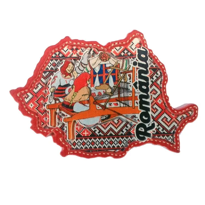 Harta romanie, magnet ceramica obiceiuri populare , model 1509d 4